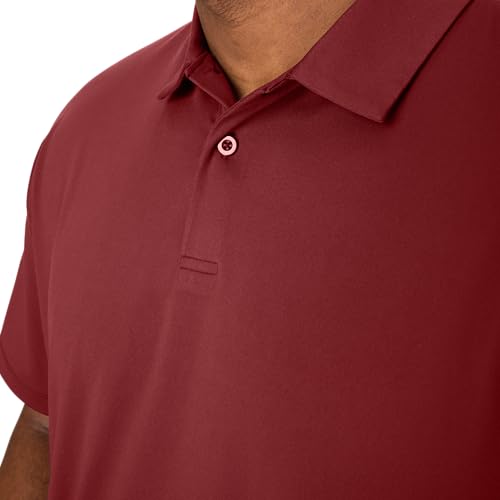 Hanes Moves Performance, Short Sleeve Polo Shirt for Men, Moisture-Wicking
