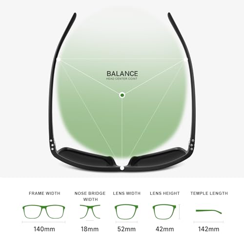 Fanshen Polarized Sports Sunglasses for Men, UV Protection Lightweight Sun Glasses for Driving Fishing Golf Cycling