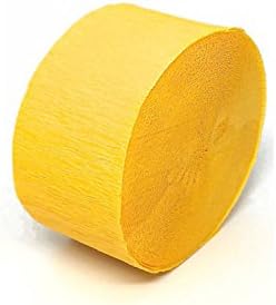 Yellow Sunshine Crepe Paper Roll - 81' (1 Count) - Great for Stunning DIY Crafts, Party Decor, and More