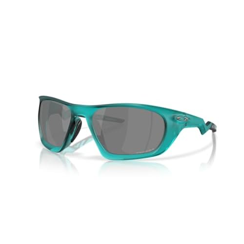 Oakley Men's OO9431 Lateralis Rectangular Sunglasses, Matte Transparent Arctic Surf/Prizm Black, 60 mm