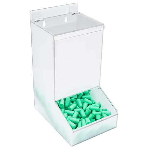 SimplyImagine Acrylic Laundry & Dishwasher Pod Dispenser - Large White Acrylic, 2 Lids - Wall-Mount Or Countertop Gravity Feeder - Laundry Room Organization & Storage for Laundry Pods