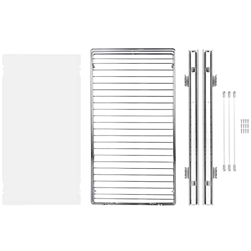 VEVOR 15.5" Wx21 Dx3.5 H Pull Out Cabinet Organizer, Heavy Duty Slide Out Pantry Shelves, Chrome-Plated Steel Roll Out Drawers, Storage for Home Under Sink, 17" Wx22 Dx7 H Install Size for Cabinet - size: 15.5" Wx21 D