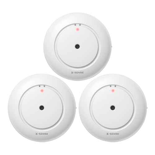 X-Sense Smart Water Leak Detector, Wi-Fi Water Sensor, an Accessory for SWS54 Water Sensor Kit, Single Pack, Model SWS51, 3-Pack
