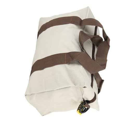 Garosa Wide Mouth Tool Bag Waterproof Wrench Bag Cable Bag Machine Storage Bag Canvas Case Handbag Gray for Electricians Plumbers Mechanics Handymen (20in)