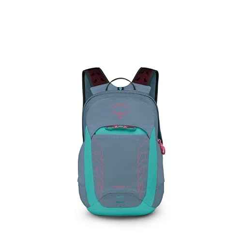 Osprey Tempest Jr Girl's Lightweight Hiking Backpack - Kids Adventure Backpack for Travel & Camping, Tidal/Seafoam