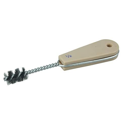 Weiler 44081 6-1/2" Length, 5/8" Diameter, 1" Brush Length, Copper Tube Internal Fitting Wire Brush