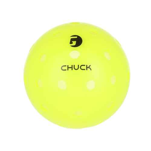 GAMMA Chuck Outdoor Pickleballs, Symmetrical 38-Hole Design, USAPA Approved for Tournament Play, Durable, All-Weather Endurance, Consistent Flight, Enhanced Speed, Competitive & Practice