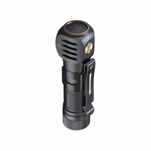Fenix HM61R v2.0 Rechargeable Headlamp, 1600 Lumen L-Shape 90 Degree Right Angle Flashlight with Dual White and Red LEDs and LumenTac Organizer