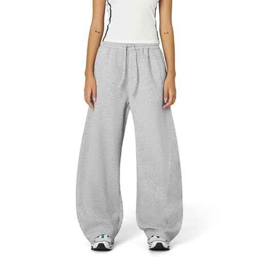 Aelfric Eden Mens Wide Leg Sweatpants Solid Arc Sweat Pants Open Bottom Casual Athletic Lounge Pants with Pockets