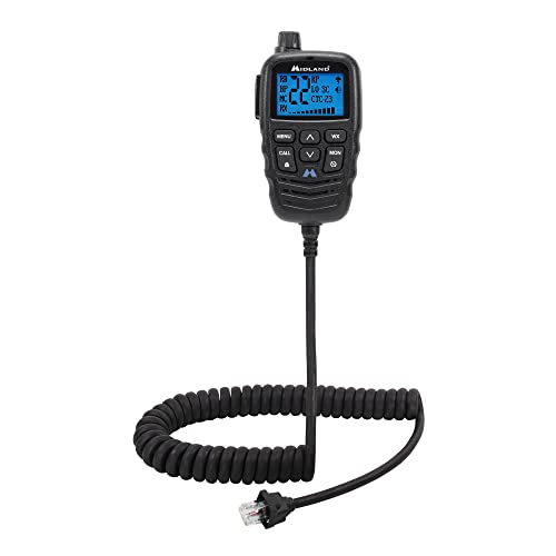 Midland ? MXMC01 | Replacement Microphone for MXT275 & MXT575 ? ANC Automatic Noise Canceling Electronic Microphone ? Off-Roading Loud and Open-Air Vehicle - GMRS Farming Overlanding