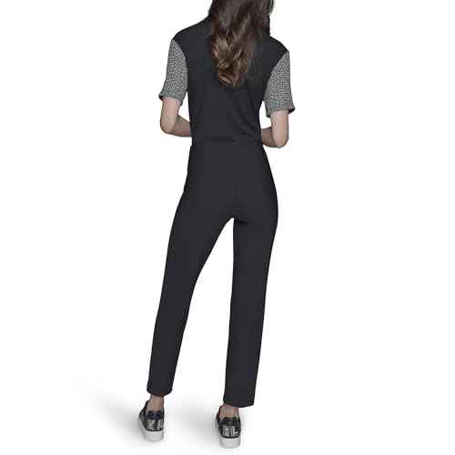 Karl Lagerfeld Womens Slim Nylon Compression Double Zip Everyday Pant