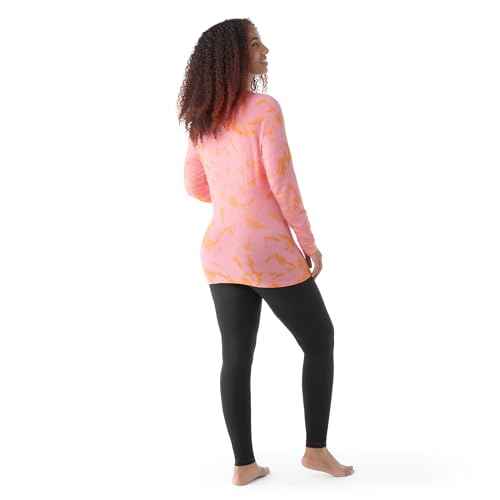 Smartwool Women's Classic All-Season Merino Wool Base Layer ? Long Sleeve Shirt (Slim Fit), Guava Orange Wash, Large