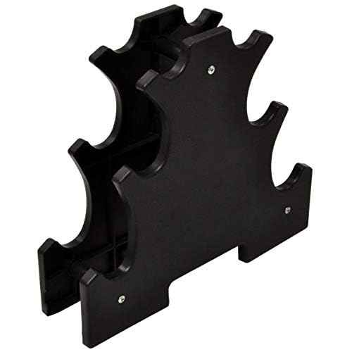 Fitvids Rubber Coated Hex Dumbbell Weight Set and Storage Rack, 100LB, 150LB or 200LB Set, 5-20 lbs, 5-25 lbs or 10-30 lbs Pairs
