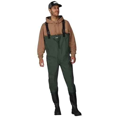 Cascades 2-ply Poly/Rubber Waterproof Fishing Bootfoot Chest Wader for Fishing