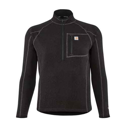 Carhartt Mens Force Heavyweight Synthetic Wool-Blend Fleece Base Layer Quarter-Zip Top