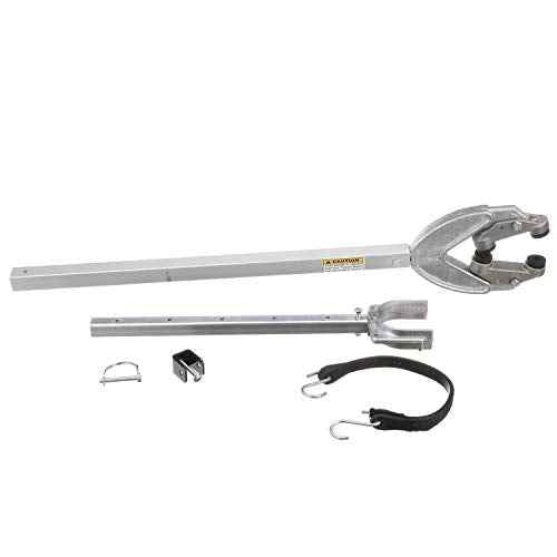 Attwood SP-424-ADJ-RB Heavy Duty Transom Saver, Adjustable from 32 to 44 Inches, Heavy Duty Head, Roller and Trailer Mounts