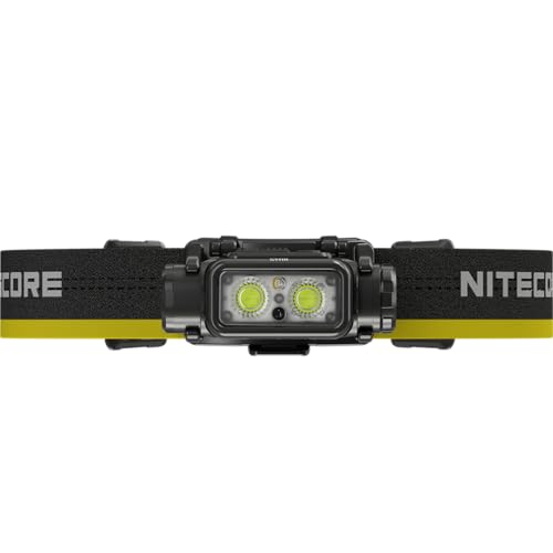 Nitecore NU45 1700 Lumen Headlamp, USB-C Rechargeable Fast Charging, Long Runtime for Camping, Running, or Work, with Auxilary White Reading Light and Red Light