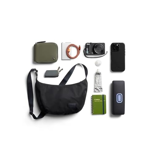 Bellroy Laneway Crescent Bag (everyday 2.5 liter mini crossbody bag with plenty of pockets and adjustable strap)' - Ink