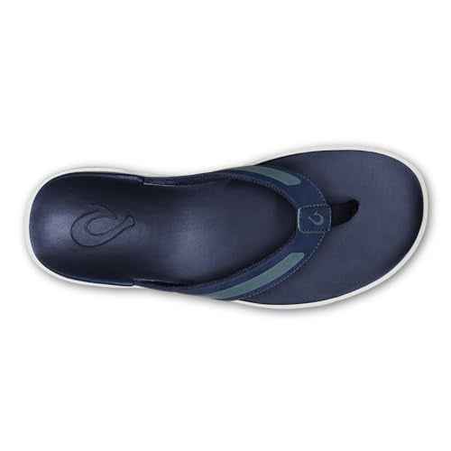 OLUKAI Leeward Men's Beach Sandals, Quick-Dry Flip Flop Slides, Water Friendly Versatility & Wet Grip Traction, Comfort Fit & Arch Support