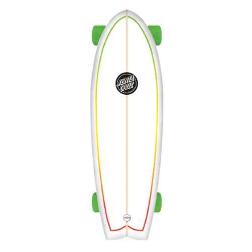 Santa Cruz Skate Land Shark Rasta Sk8 Complete Skate Boards, 8.8 x 27.7-Inch
