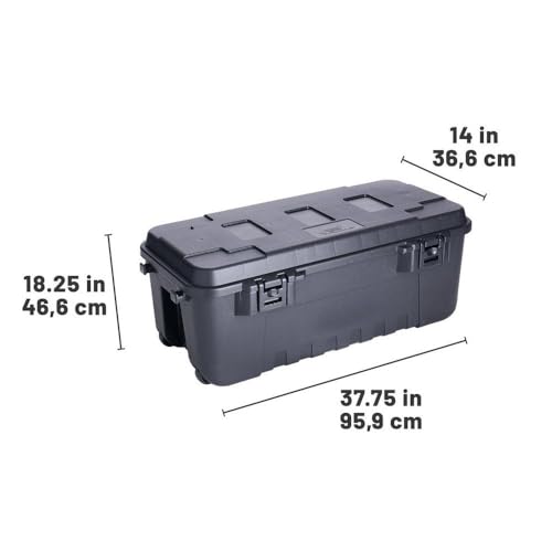 Plano Storage Trunks - color: Charcoal, style: Large - 1 pack