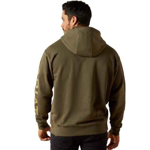 ARIAT mens Rebar Lightweight Logo Hoodie