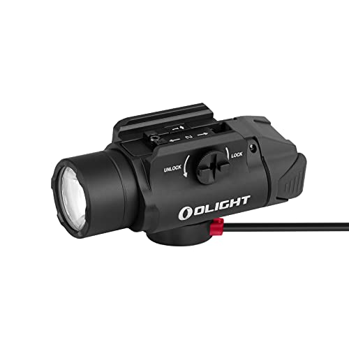 OLIGHT PL-3R Valkyrie Rechargeable Tactical Light, 1500 Lumens Rail-Mounted Weaponlight, LED Flashlight with Built-in Battery, Rail Locating Keys for 1913 Picatinny, GL Style