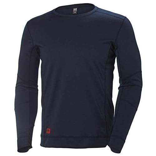 Helly-Hansen Hh LIFA Max Crewneck Base Layer Thermal Shirt Mens Long Sleeve Moisture Wicking Lightweight Warm Black