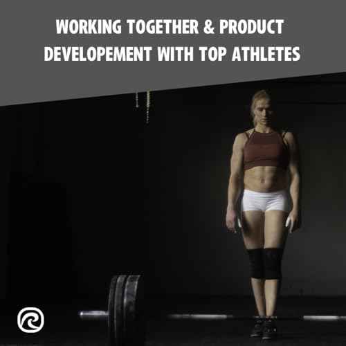 Rehband 7mm Power Max Knee Compression Sleeve for Strength Sports, Competition Grade, Neoprene Knee Sleeves for Bodybuilding & Heavy Powerlifting, Colour:Carbon/Black - 1 Pair, Size:Medium