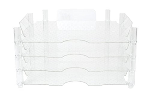We R Memory Keepers 12x12 Inch Paper Trays, for Storing Paper, Embellishments, Tools, and More, Organization System, 4-Pack of Acrylic Trays, Easy Assembly, and Storage
