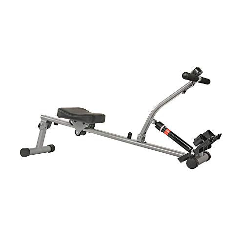 Sunny Health & Fitness Compact Adjustable Rowing Machine with 12 Levels of Resistance for Complete Body Workouts and Optional Free SunnyFit App Enhanced Connectivity