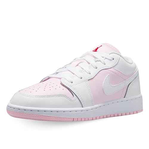 AIR JORDAN 1 LOW (GS) "PINK FOAM /WHITE-FIRE RED"