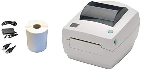 Zebra LP2844 Barcode Label Printer | 4x6 Kit | Direct Thermal, 4 Inch, Power Supply, Roll of 250 Shipping Labels | Build Your Own Kit (Renewed)