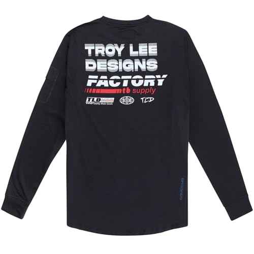 Troy Lee Designs - Ruckus Long Sleeve Ride TEE; Factory Carbon 2X