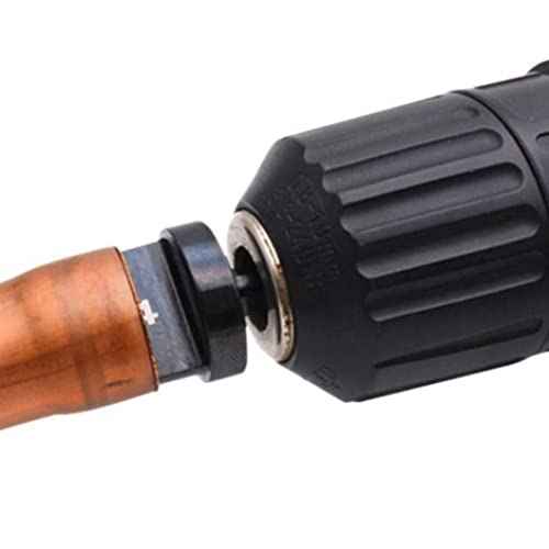 6pcs HVAC Repairing Set Air Conditioner Copper Tube Expander Swaging Tool Manual Pipe Swage Expander Drill Bit Soft Copper Tubing Bit with 1/4'', 3/8'', 1/2'', 5/8'', 3/4'', 7/8' Bits
