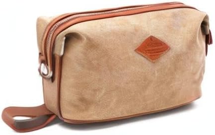 Convenience Kits International Premium Canvas Toiletry Bag (Khaki)