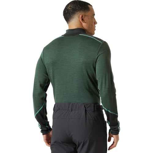 Helly-Hansen LIFA Merino Midweight Half-Zip Base Layer for Men - Performance Wicking Interior