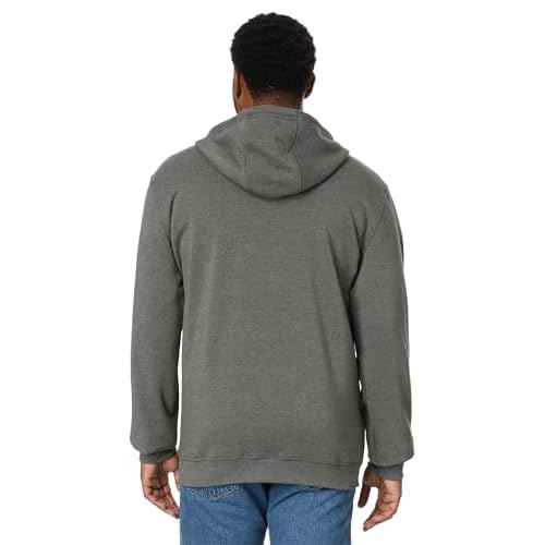 Timberland PRO Men's Hood Honcho Sport Full-Zip Hooded Sweatshirt, Dark Charcoal Heather/White, 3X-Large