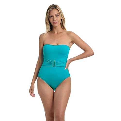 La Blanca womens Island Goddess Bandeau One Piece Swimsuit