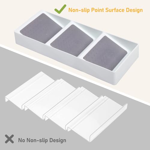 Spice Drawer Organizer,3 Tier Non-Slip Silicone Seasoning Jar Drawer Insert,Spice Rack Organization for Drawer,Spice jar holder for drawer,Kitchen Spice Rack Tray for Cabinet Countertop Makeup Storage - size: 1 Pack