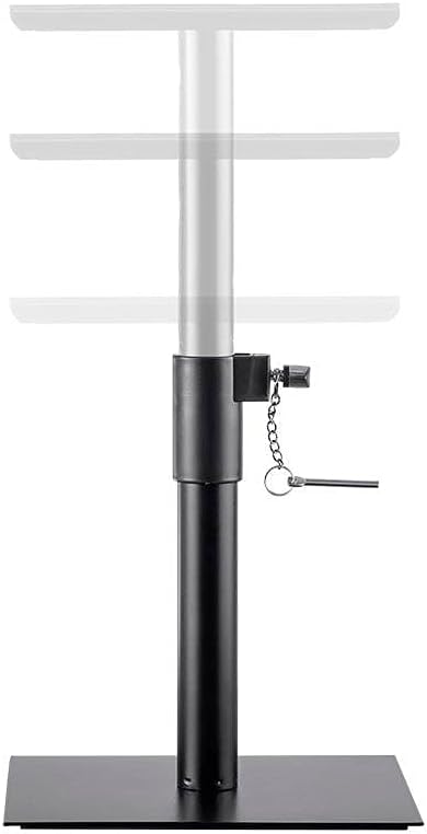 Monoprice Desktop Studio Monitor Stands (pair) Heavy Duty Steel, 12-18 Inch Adjustable Height, Support Up to 22 lbs, Includes Antislip Pads - Stage Right Series