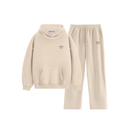 Aelfric Eden Womens Sweatsuits 2 Piece Set Oversized Fleece Hoodie and Sweatpants Track Suits Sweat Matching Lounge Pants