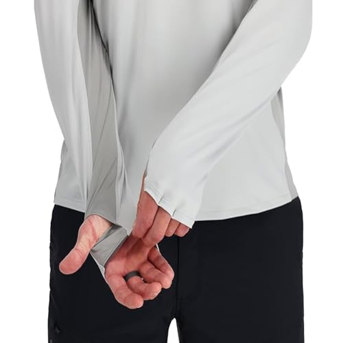 Simms SolarFlex Crewneck Long Sleeve Fishing Shirt for Men: UPF 50+ Sun Protection, Quick-Dry, Odor-Resistant (Seaport/Bright Blue, X-Large)