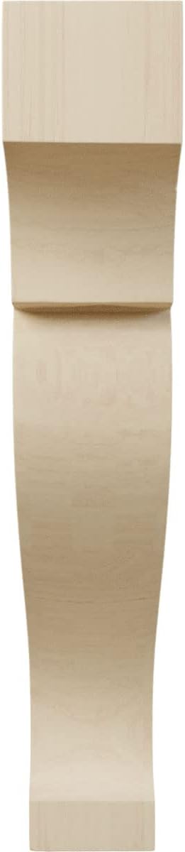 Ekena Millwork CORW03X08X14RKRW Large Rockport Wood Corbels, 2 1/2"W x 8"D x 14"H, Rubberwood