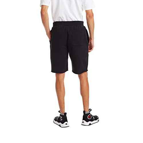 Champion Men's Shorts, Reverse Weave Fleece Shorts, Knee-Length Shorts for Men, C Logo, 10"