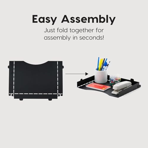 IRIS USA Metal Letter Tray Paper Organizer, 4 Pack, For Letter/A4 File Holder Paperwork Document, Stackable Desktop File Organizer Tray Paper Basket Rack for Office Supplies Home Work, Black - size: Small, style: Tray