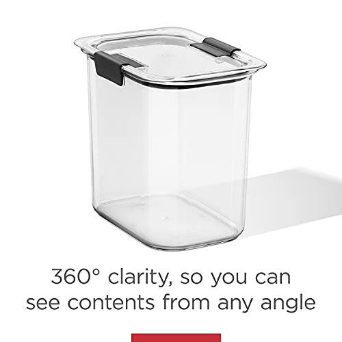 Rubbermaid Brilliance Pantry Food Storage Containers, Set of 4 (8 Pieces), BPA-Free, Clear, Airtight - size: Set of 4 Small (8-Piece)
