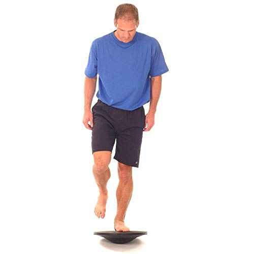 THERABAND Wobble Board Stability and Balance Trainer, Round Wobble Board, Core Strength Balance Disc for Adults, Physical Therapy, Agility Training, Compact Non-Slip Design