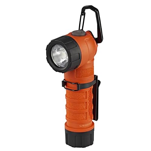 Streamlight 88837 PolyTac 90X USB 500-Lumen Multi-Fuel Right-Angle Rechargeable Flashlight, SL-B26 Battery Pack & USB Cord and Gear Keeper, Orange