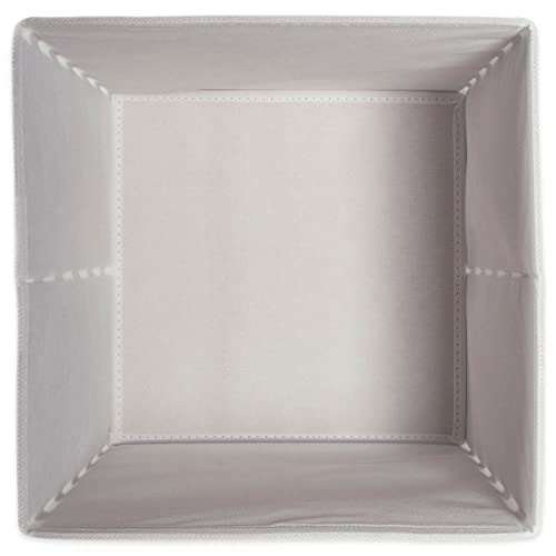 DII Non Woven Polyester Storage Bin, Polka Dot, White & Gold, Small Set of 4 - color: White & Gold, size: Small Set of 4, 11x11x11" Cube